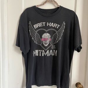 Bret "The Hitman" Hart Graphic Black T-Shirt